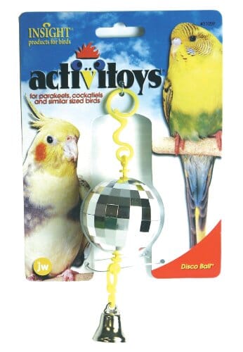 JW Pet Activitoys Disco Ball Plastic Bird Toy