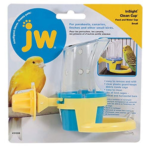 JW Pet Clean Cup Feed And Water Cup Bird Dish - Small