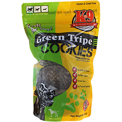 Green tripe clearance dog treats