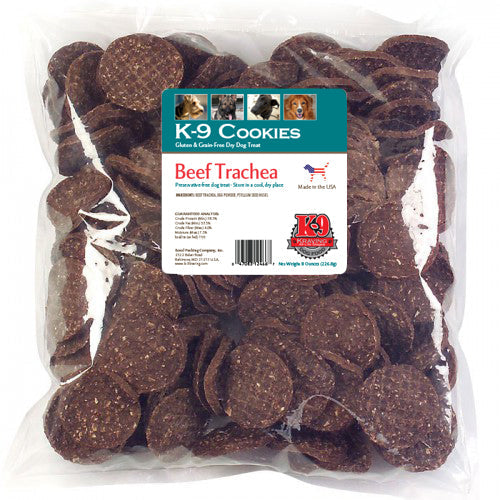 K-9 Kraving Treats Regular Beef Trachea Baked Dog Treats - Case of 50
