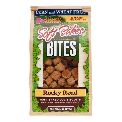 K9 Granola Granola Soft Bakes BITES Rocky Road with Coconut & Peanut Butter 12oz Baked Dog Treats -