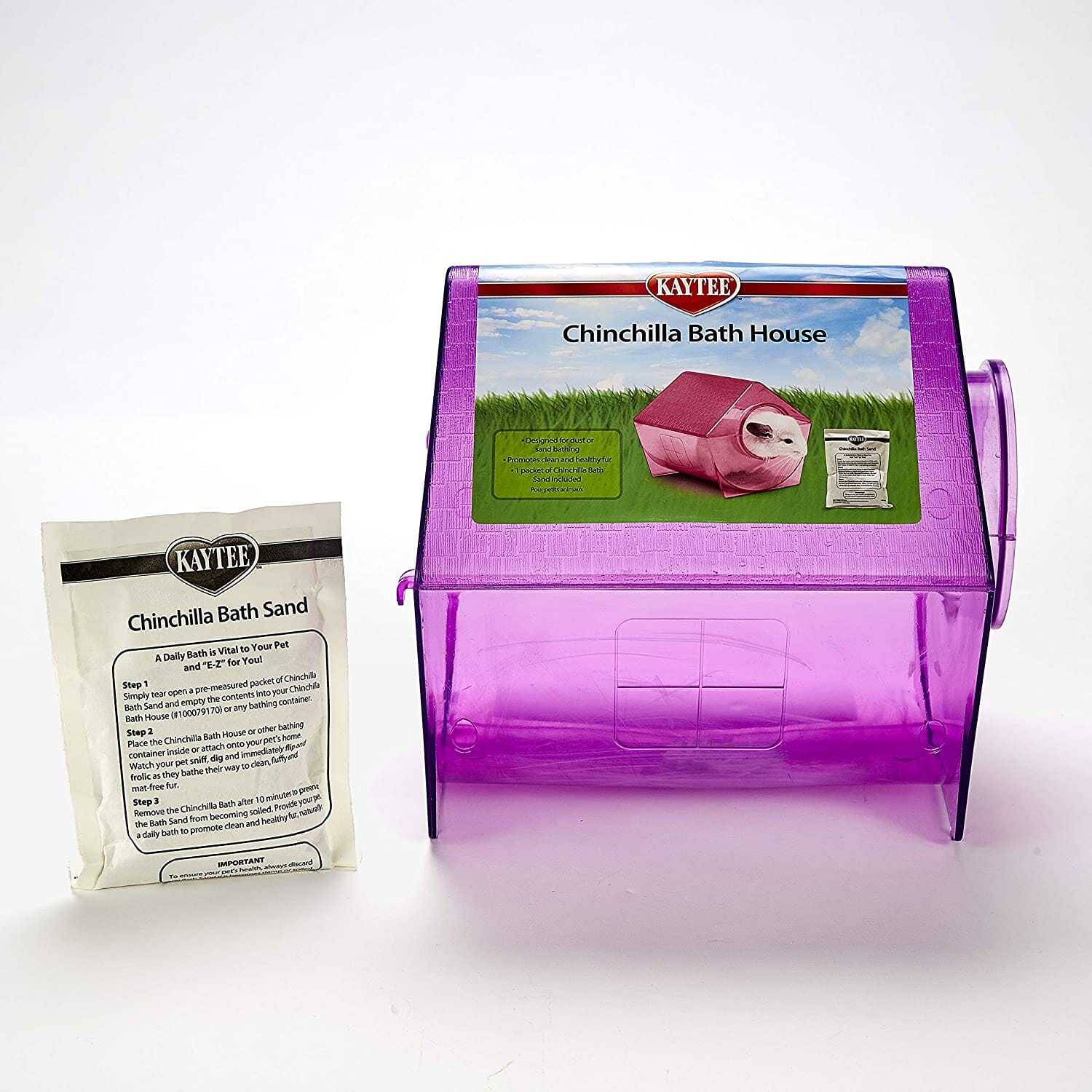 Kaytee Chinchilla Bath House Assorted - 8.64 in X 9 in X 8.5 in