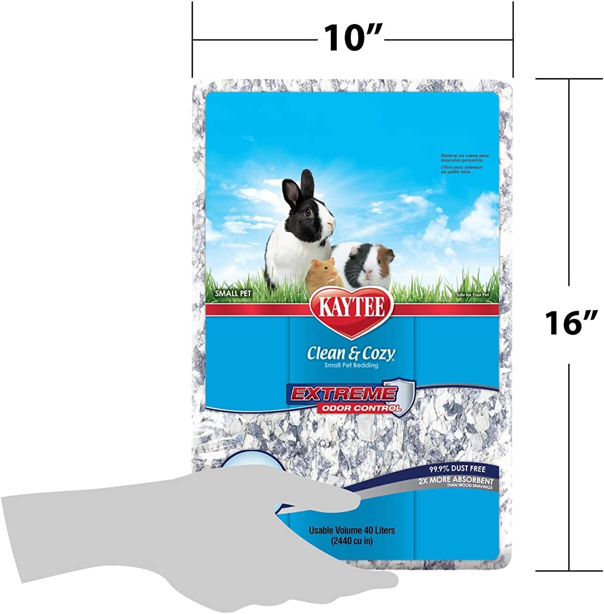 Kaytee Clean & Cozy Extreme Odor Bedding - 40 l