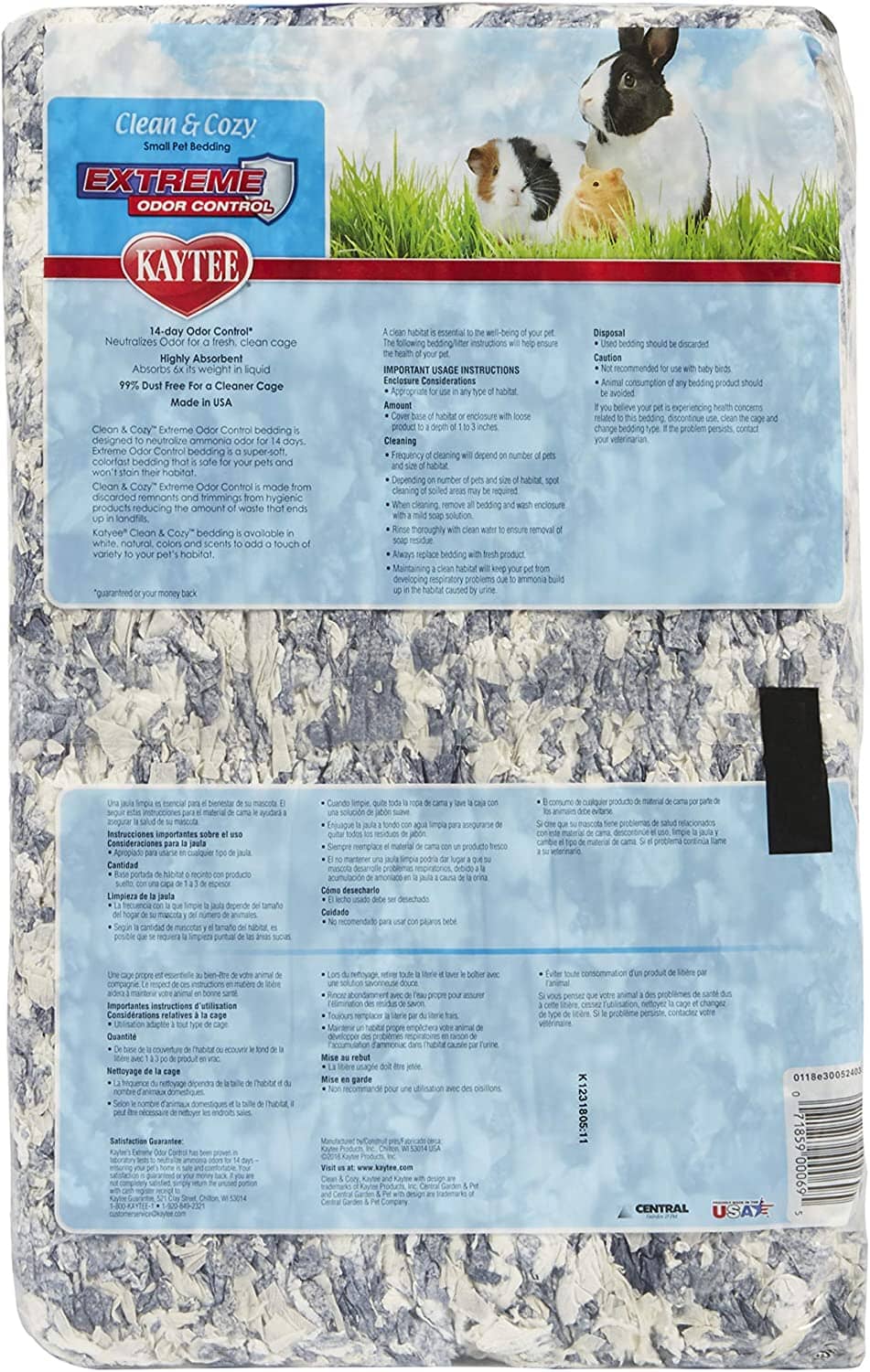 Kaytee Clean & Cozy Extreme Odor Bedding - 40 l