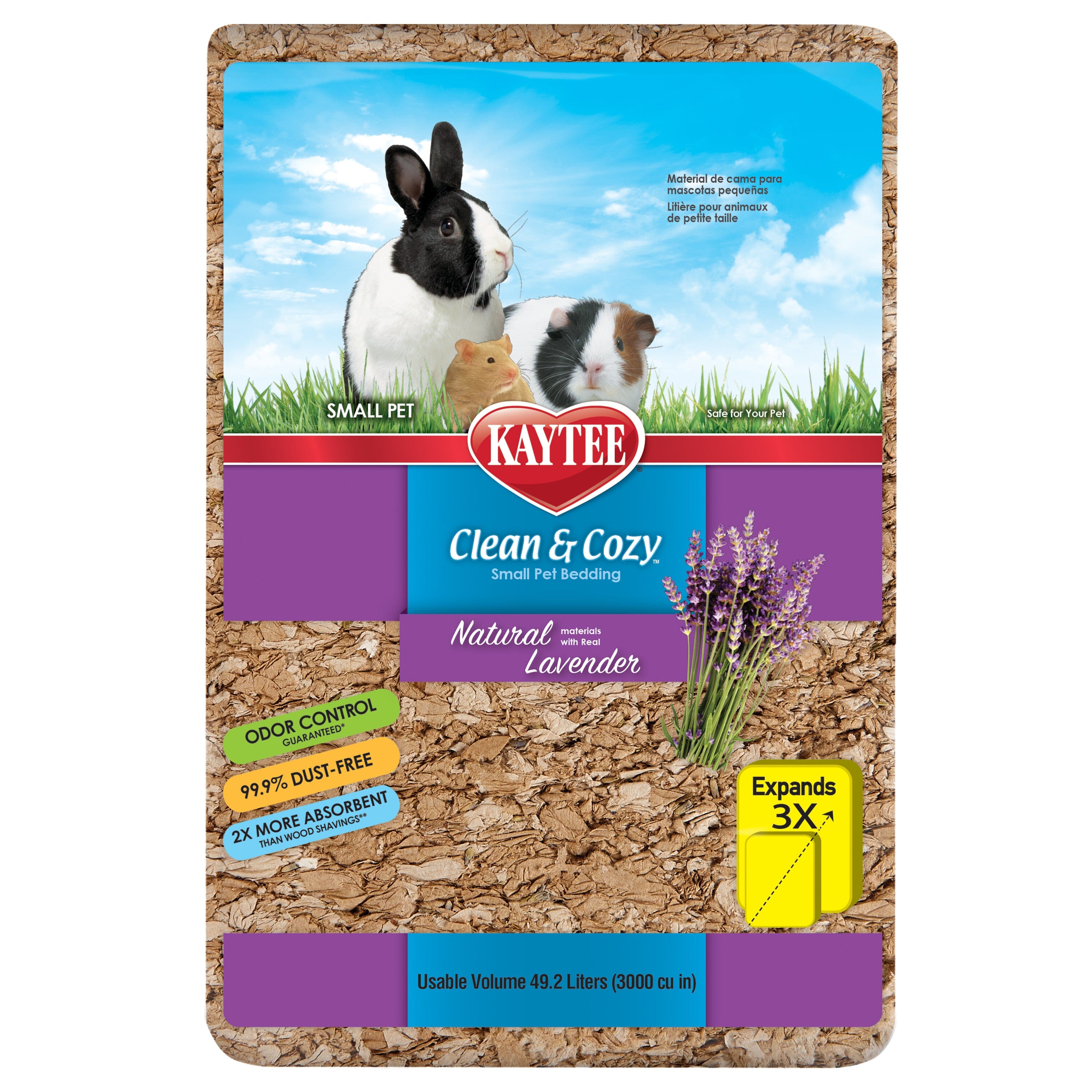 Kaytee Clean & Cozy Natural Bedding with Lavender - 49.2 l