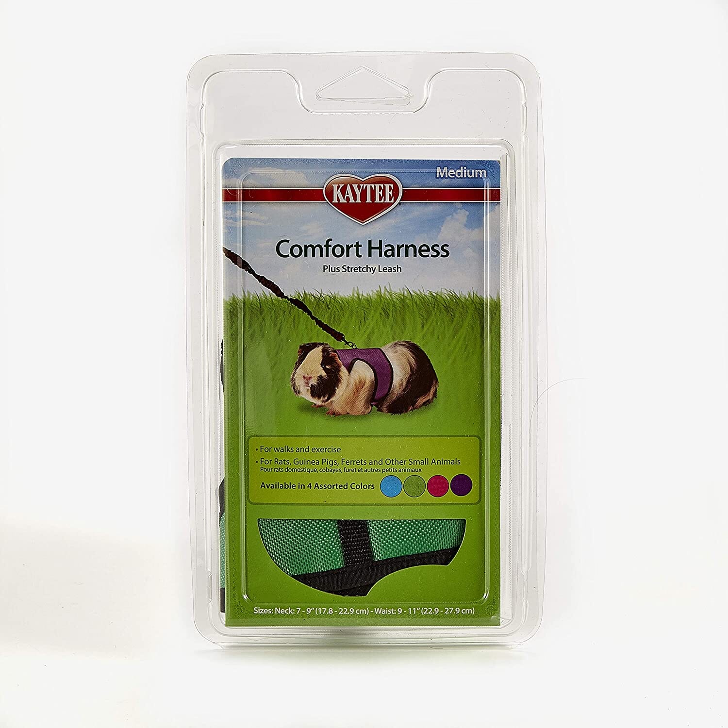 Kaytee Comfort Harness & Stretchy Leash Assorted - Medium