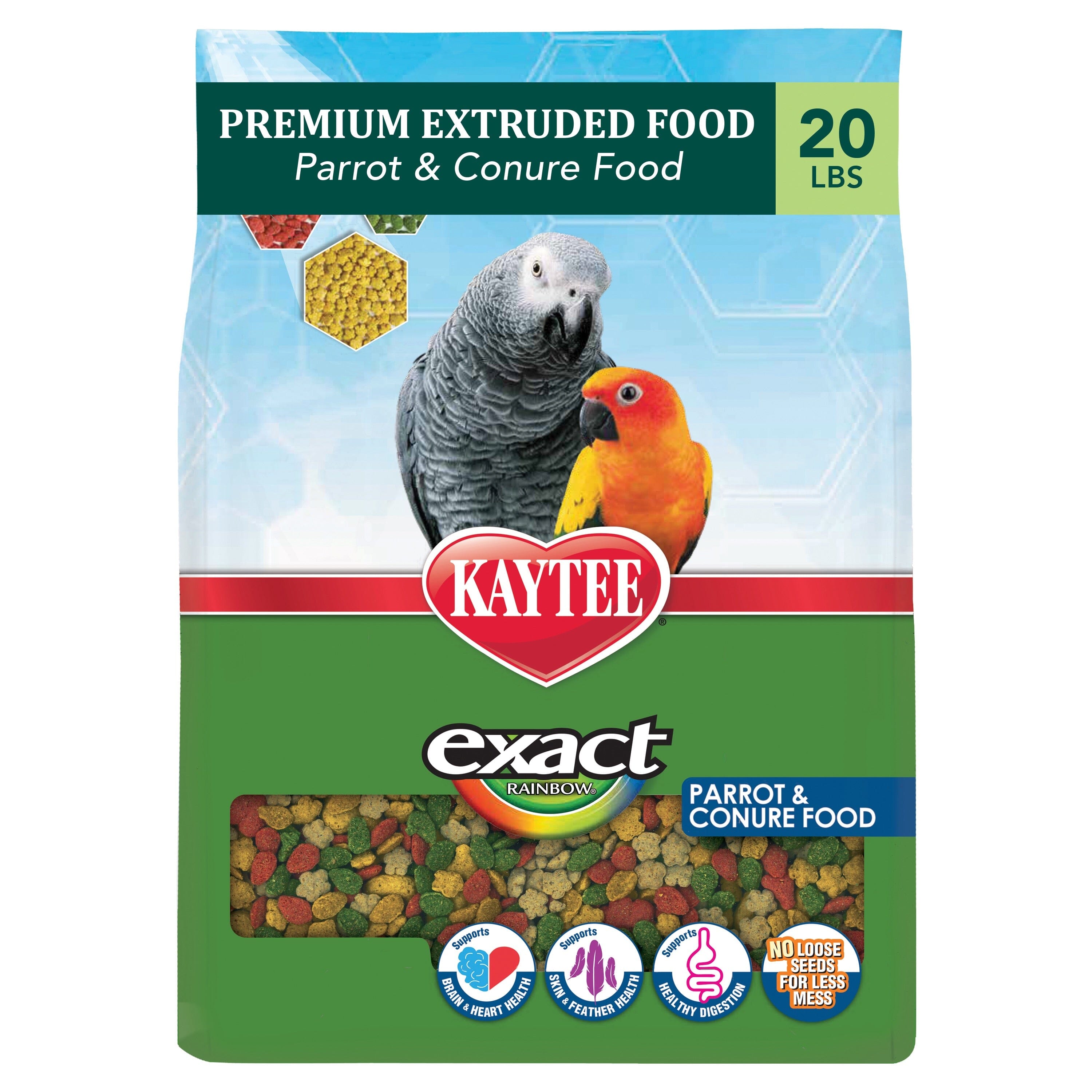Kaytee Exact Rainbow Parrot & Conure - 20 lb