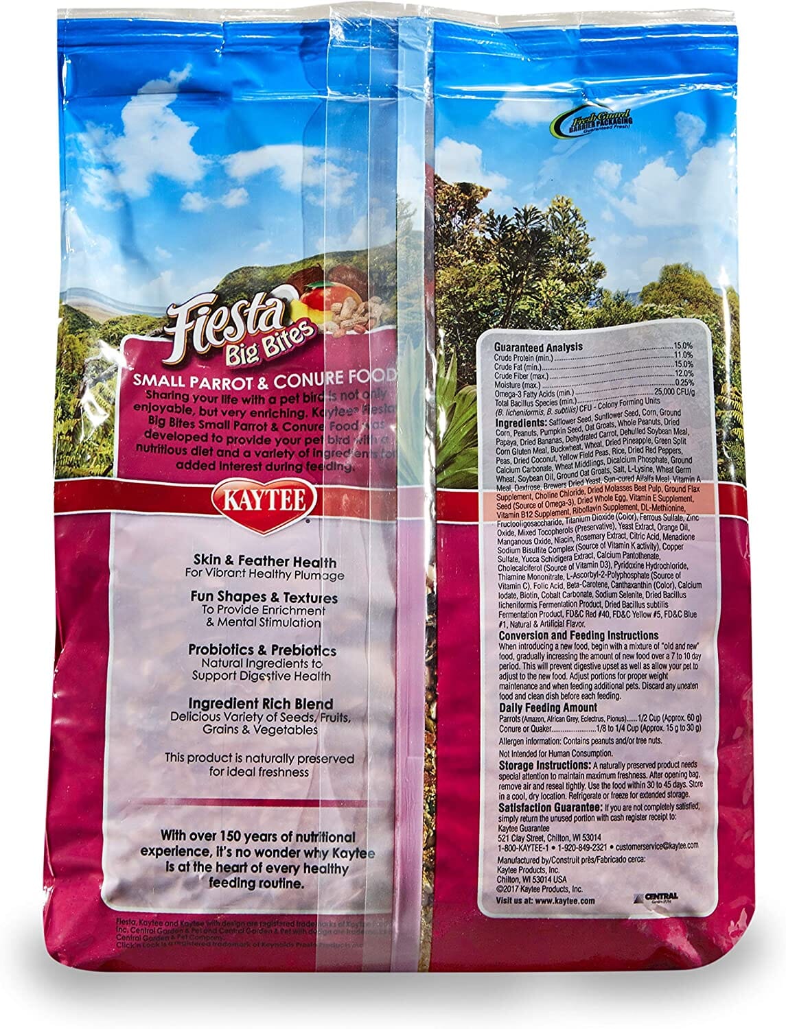 Kaytee Fiesta Big Bites - Parrot - 4 lb