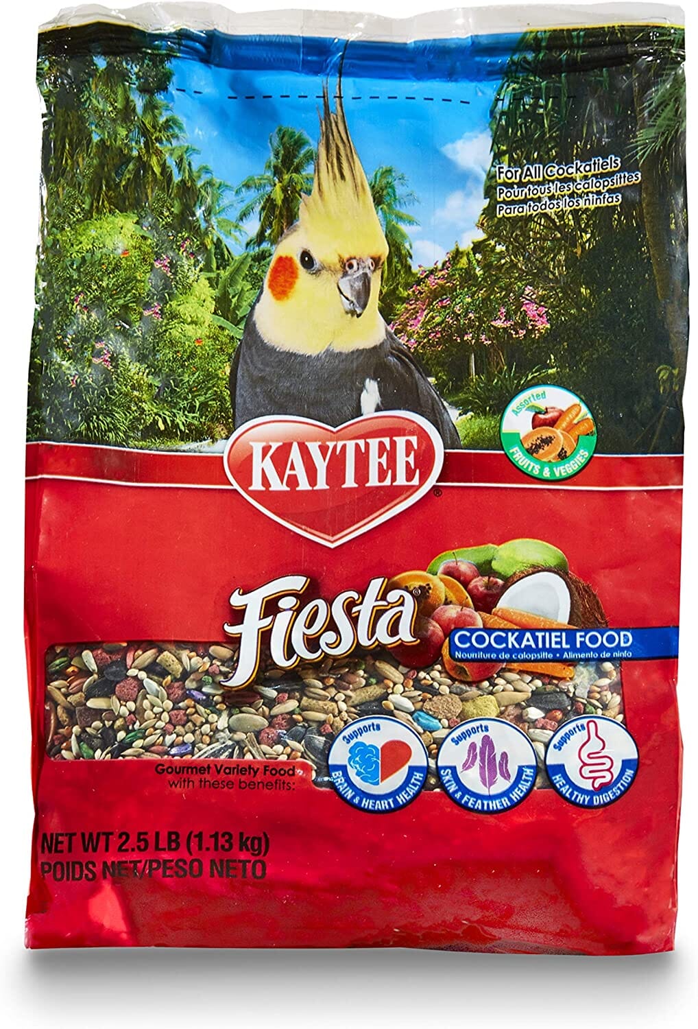 Kaytee Fiesta Cockatiel Food - 2.5 lb