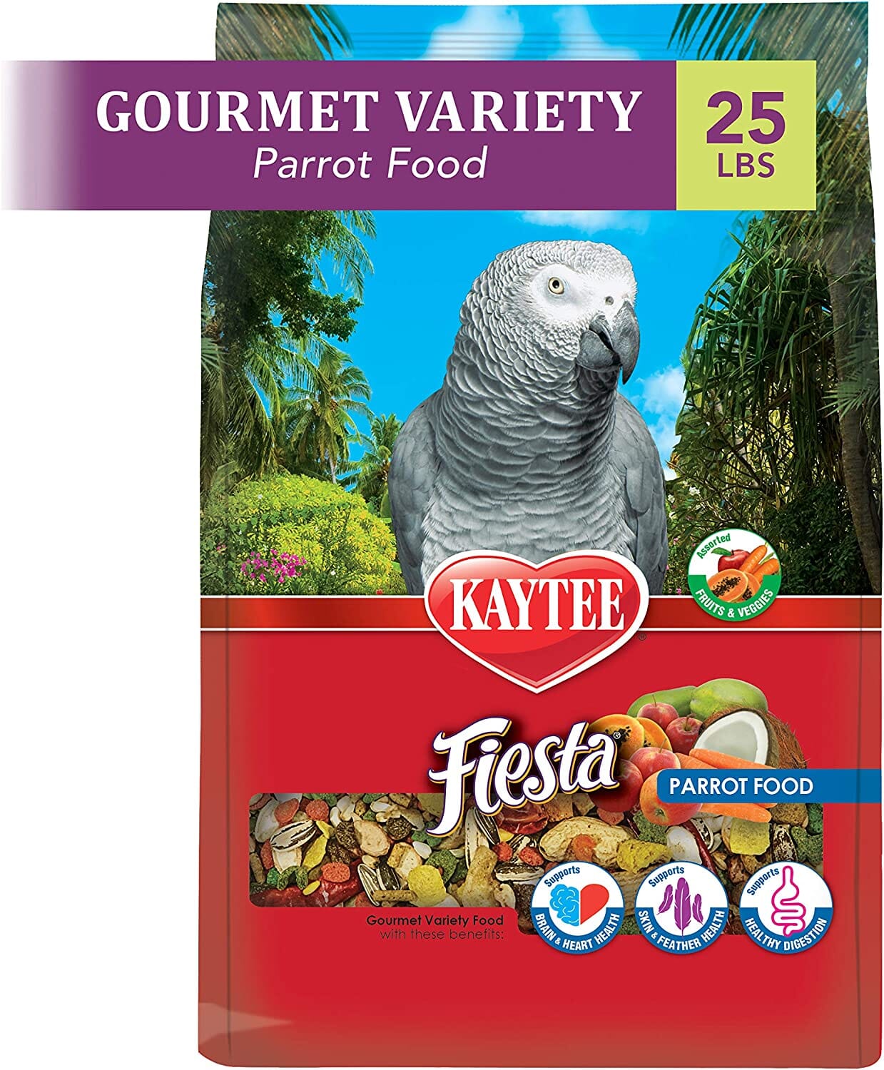 Kaytee Fiesta Parrot Food - 25 lb Bag