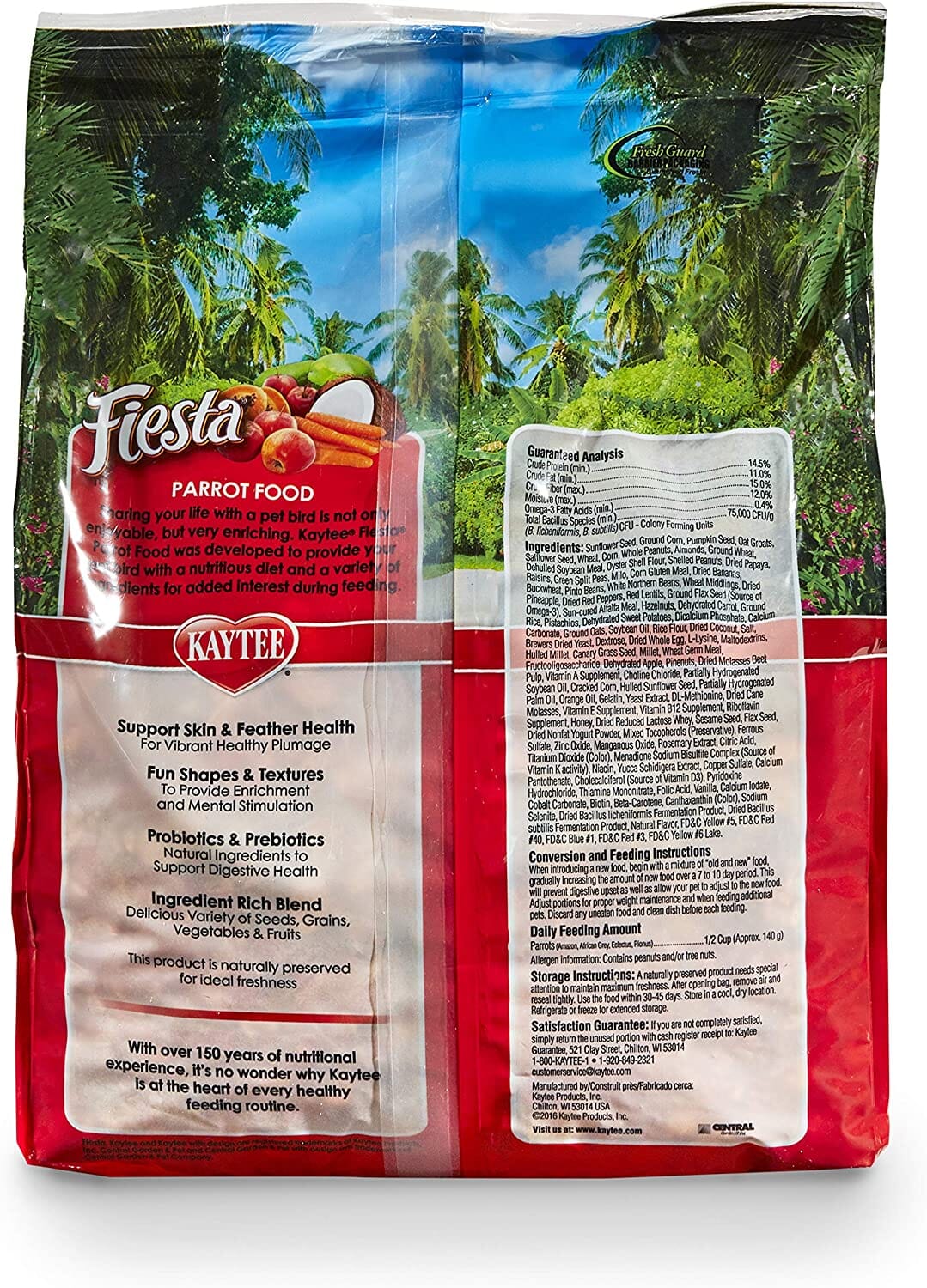 Kaytee Fiesta Parrot Food - 4.5 lb