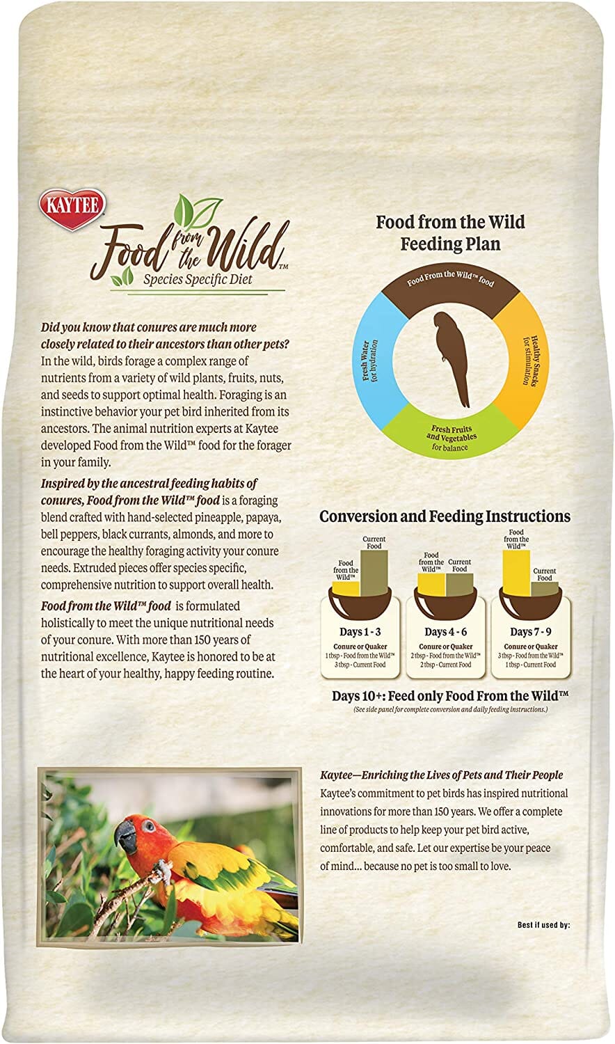 Kaytee Food from the Wild Conure - 2.5 lb