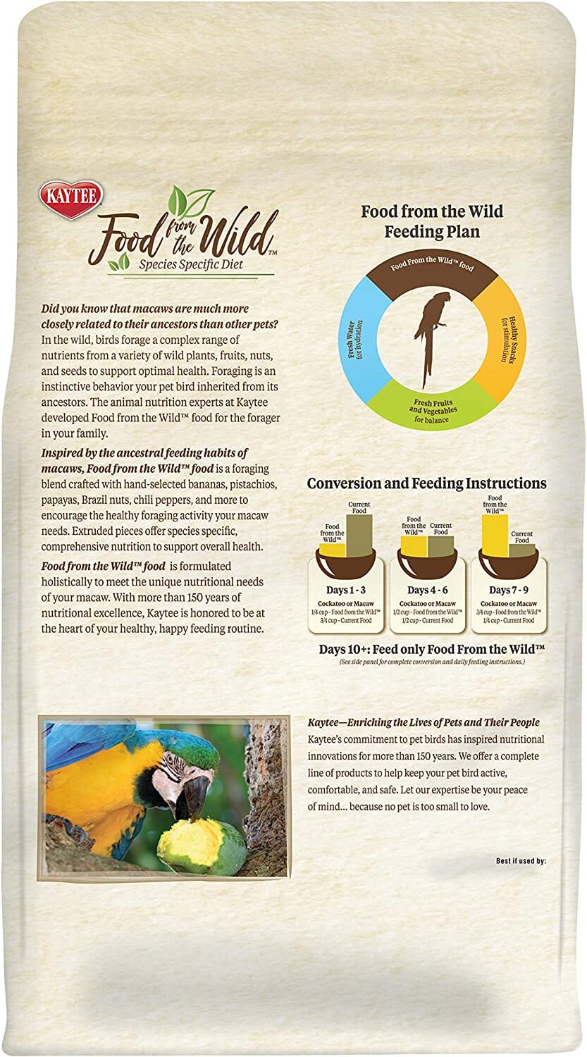 Kaytee Food from the Wild Macaw - 2.5 lb