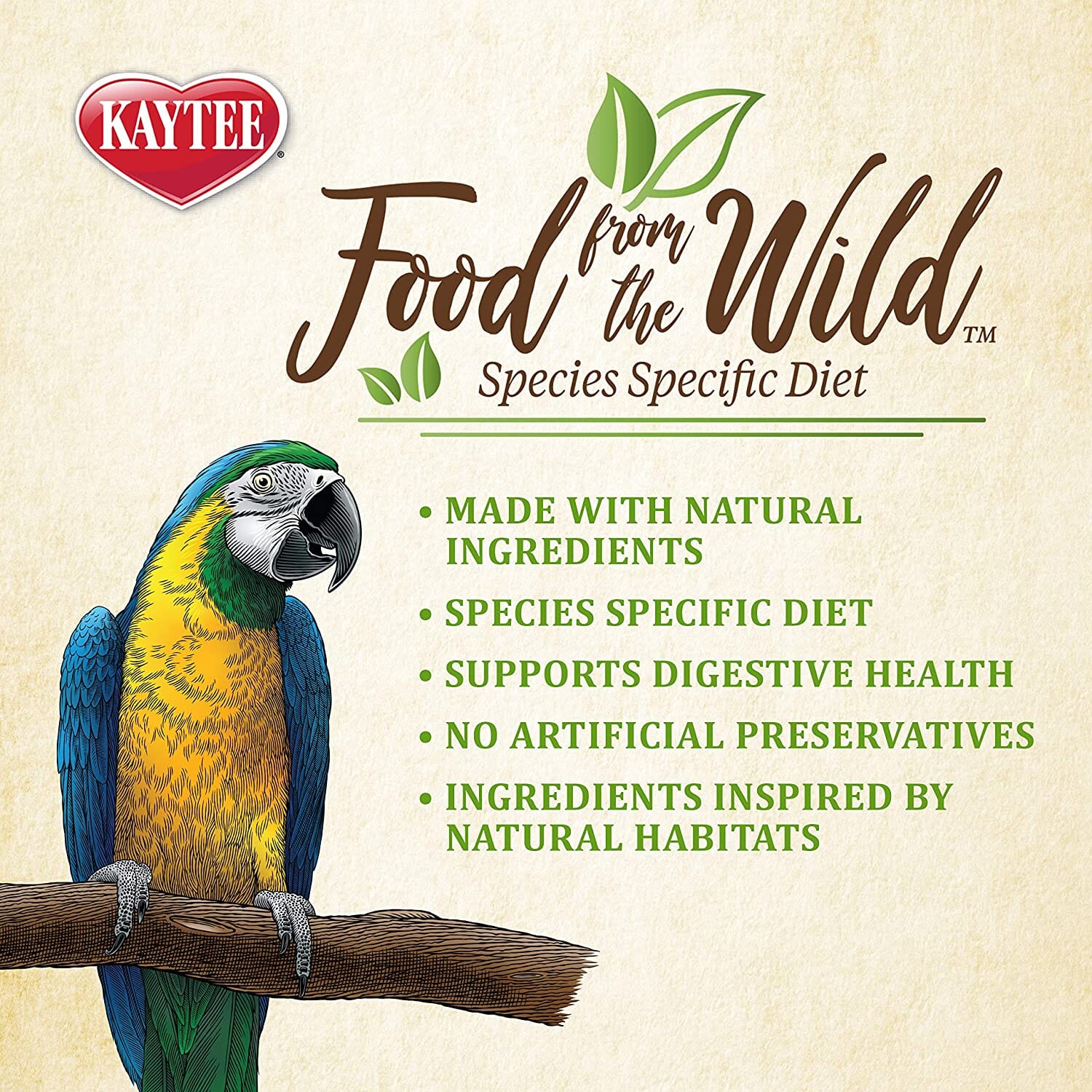 Kaytee Food from the Wild Macaw - 2.5 lb