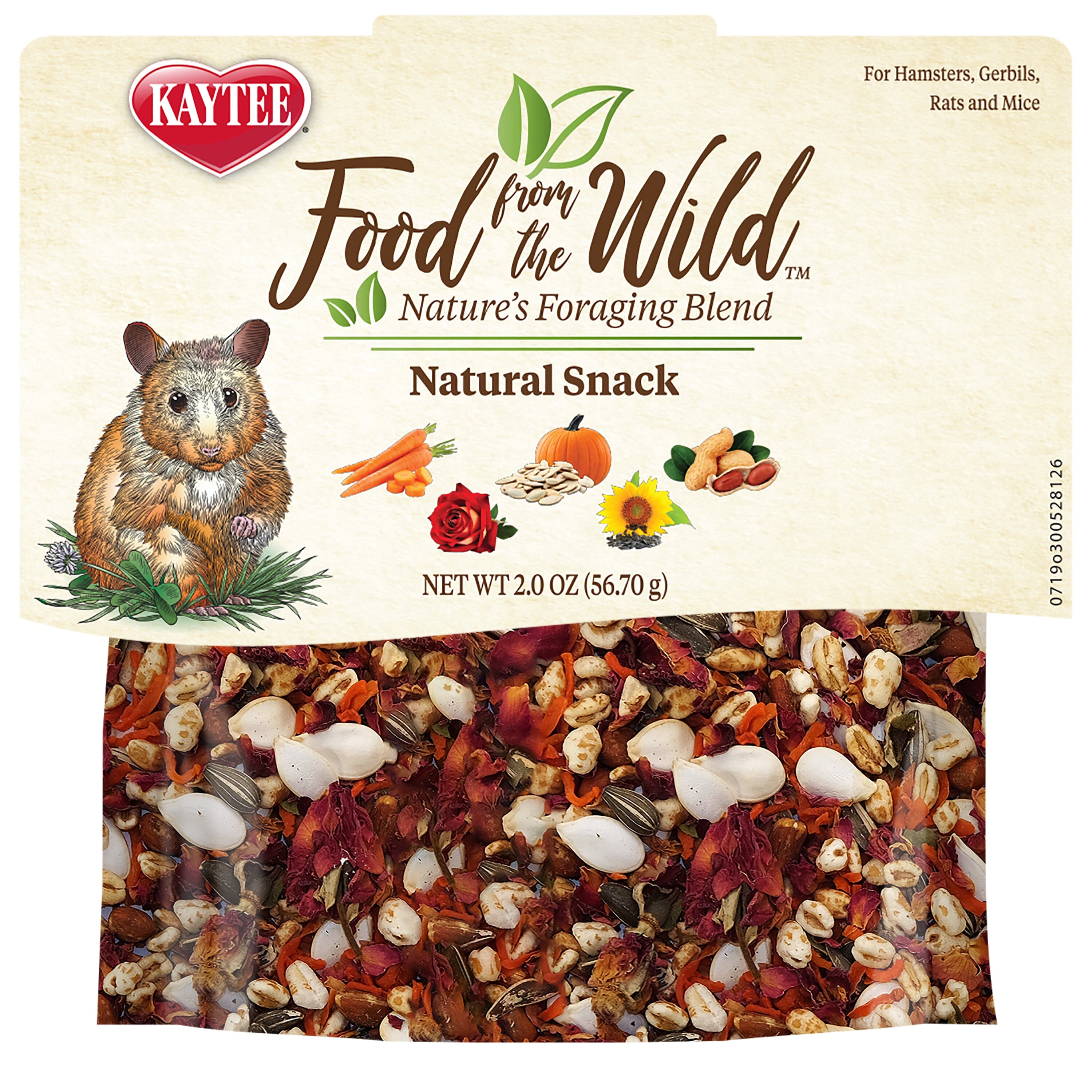 Kaytee Food from the Wild Natural Snack Hamster and Gerbil - 2 Oz