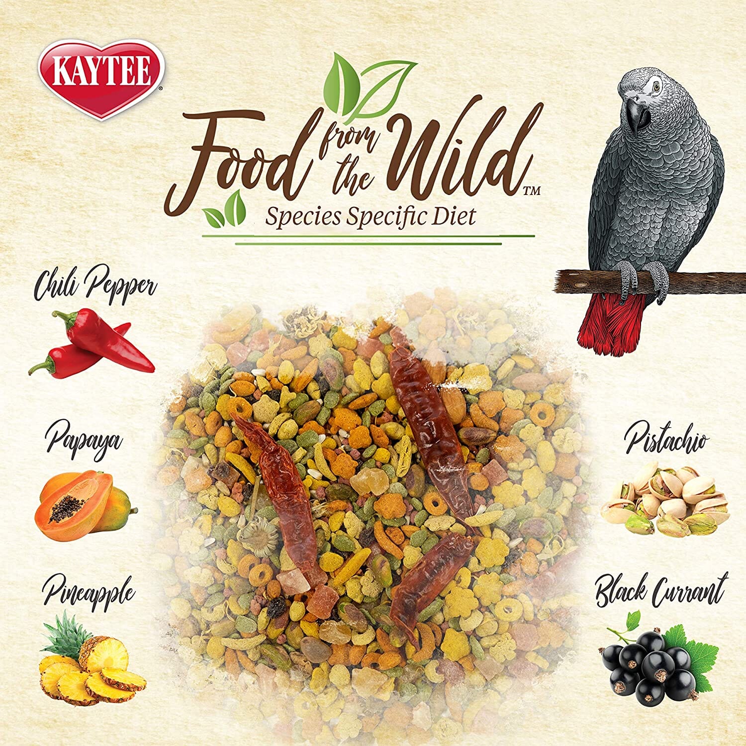 Kaytee Food from the Wild Parrot - 2.5 lb