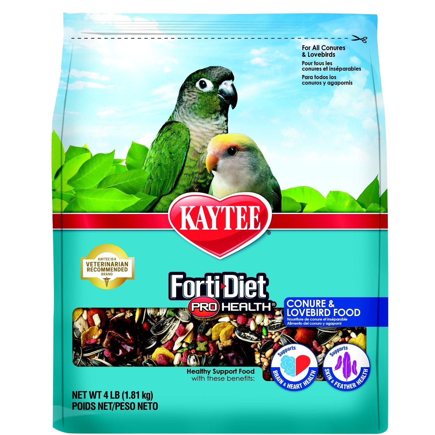 Kaytee Fortified Lovebird and Conure bird food - 4 lb