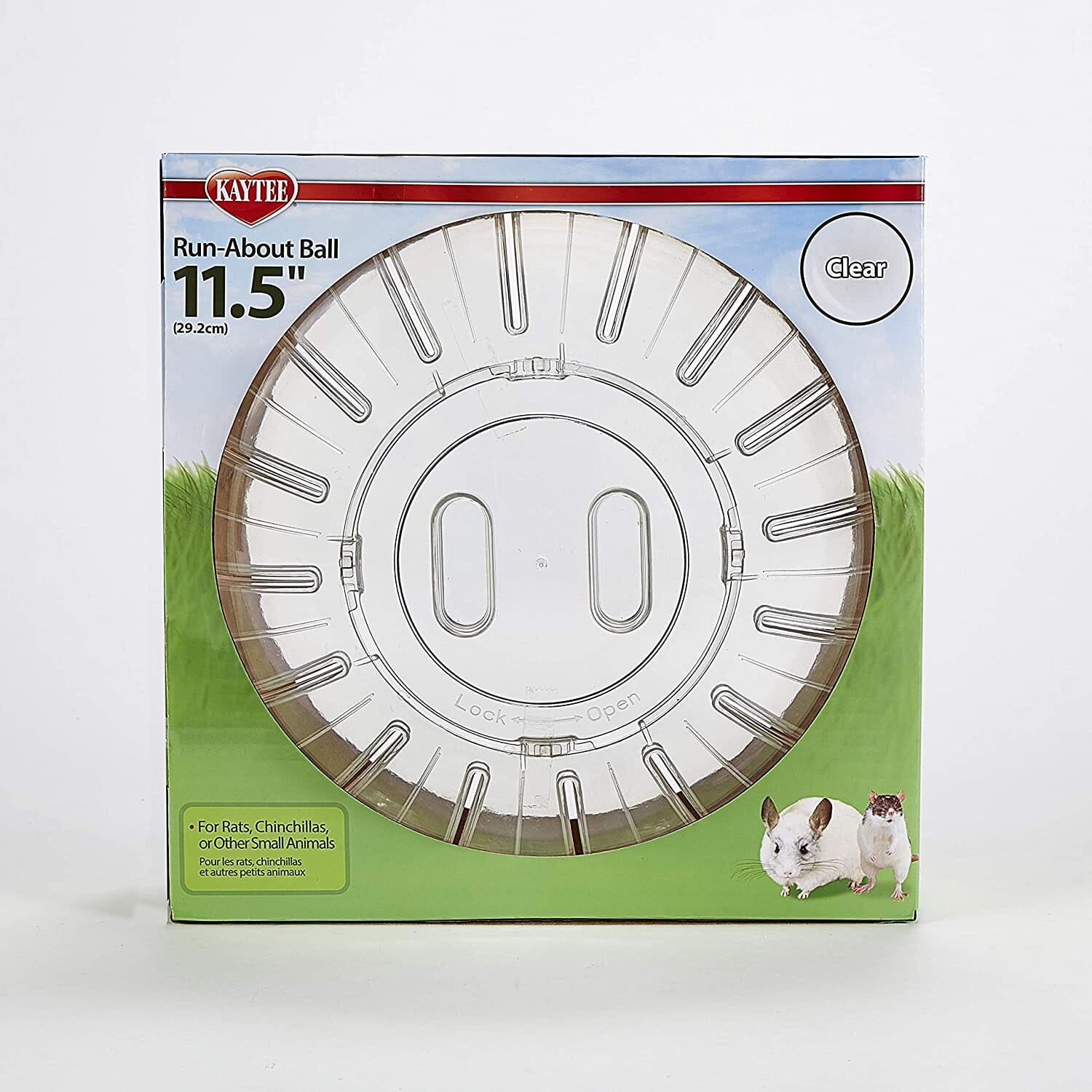 Kaytee Giant Run-About Exercise Ball Clear - 11.5 in