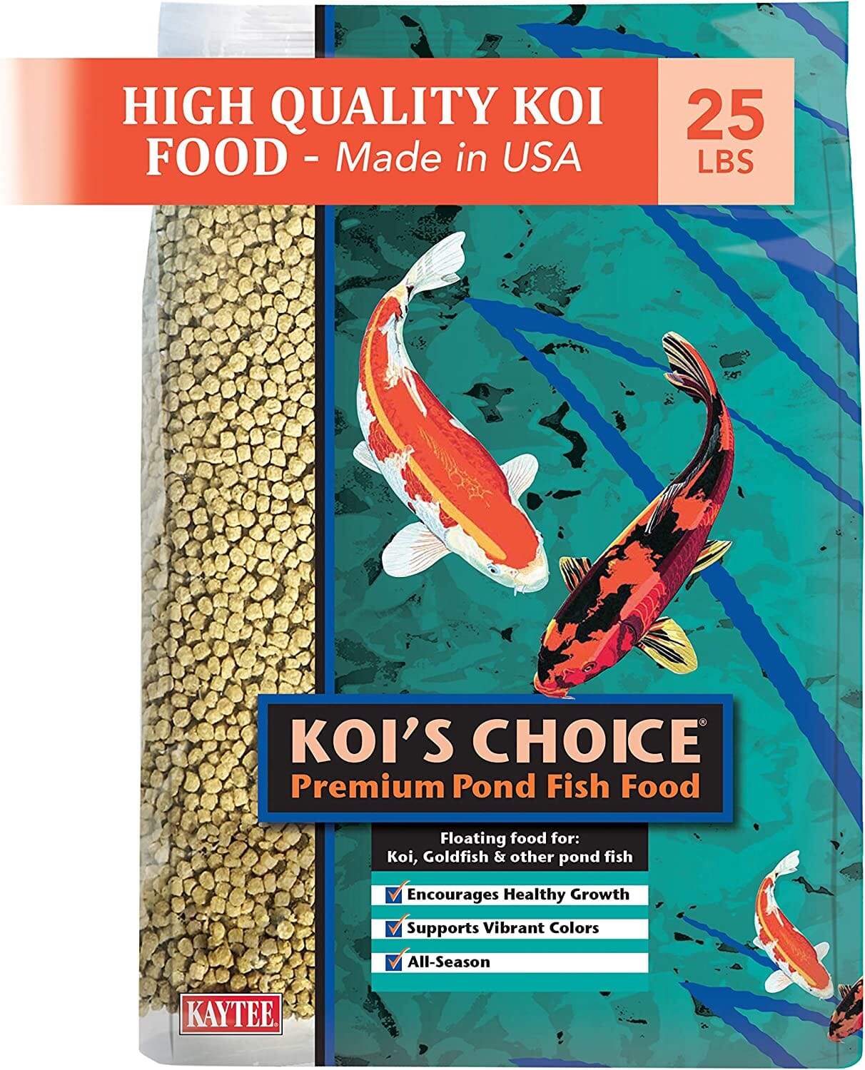 Kaytee Koi's Choice Koi Floating Fish Food - 25 Lb Bag  