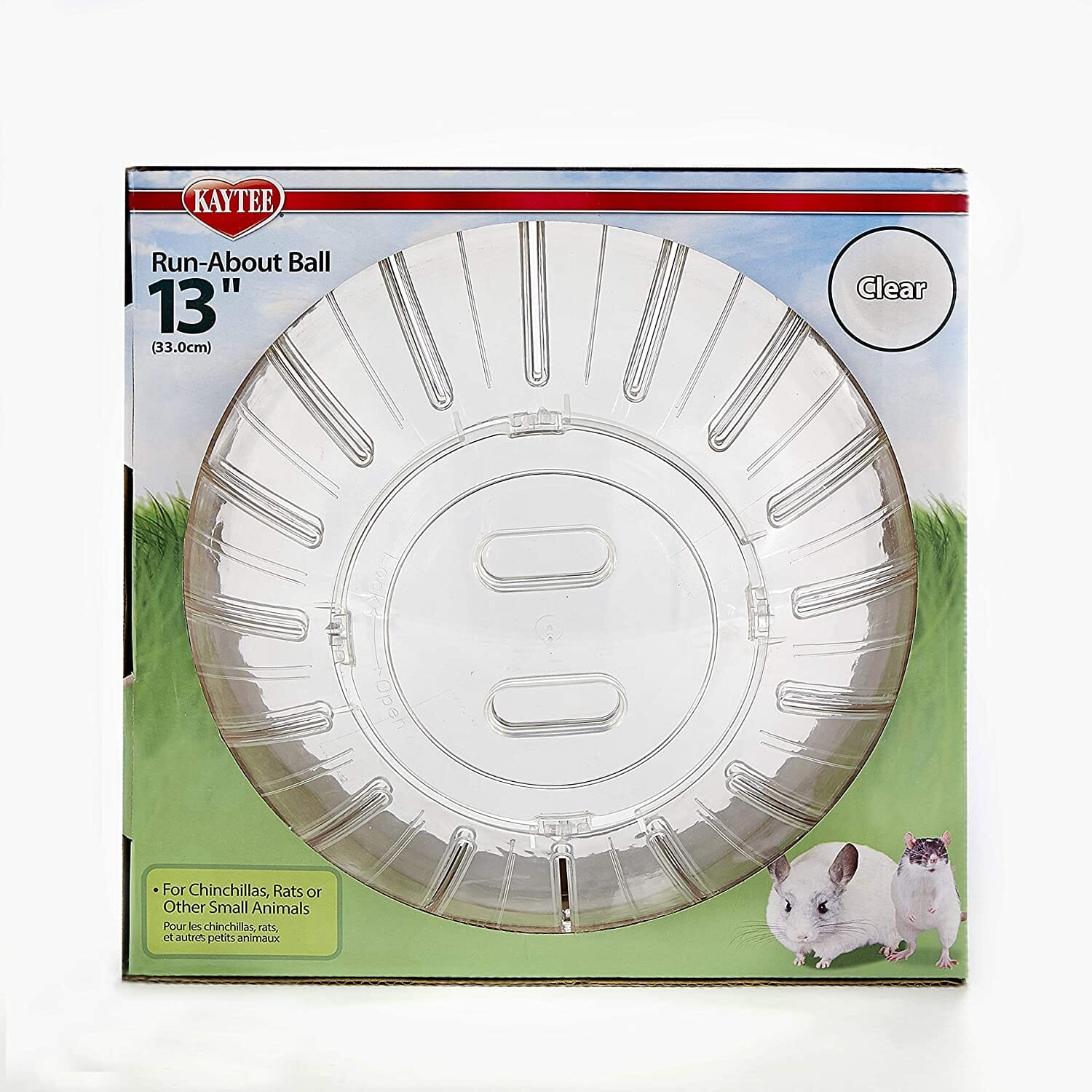 Kaytee Mega Run-About 13" Exercise Ball Clear - 13 in Diameter