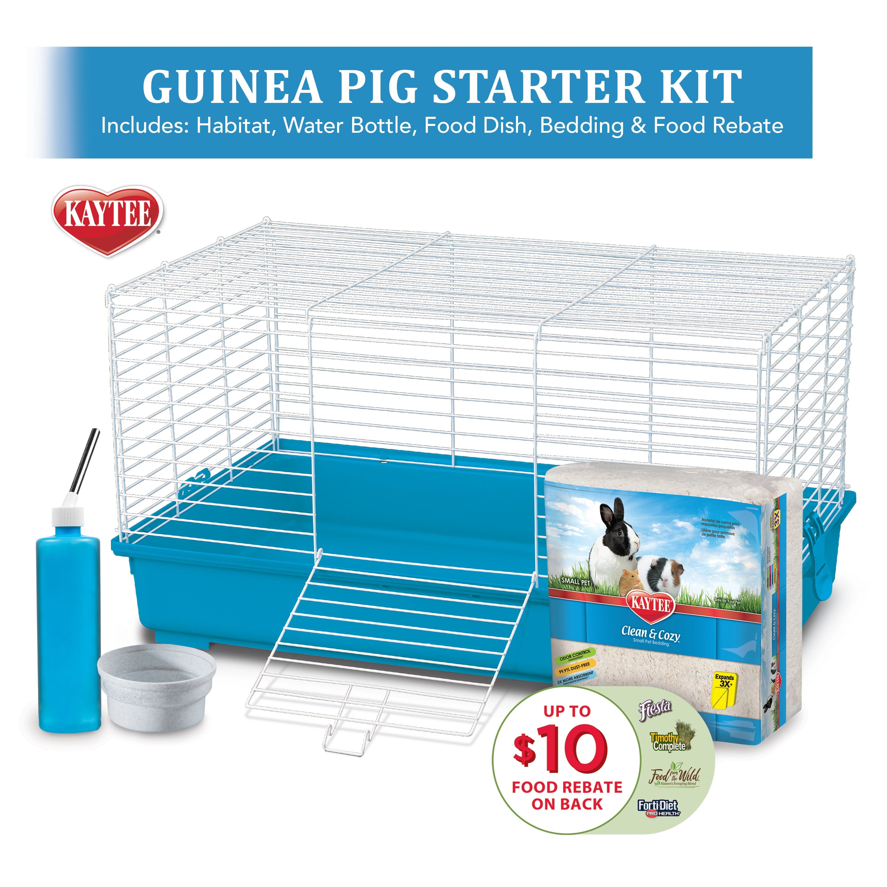 Kaytee My First Home Guinea Pig Starter Kit - 30 in X 18 in X 16.5 in