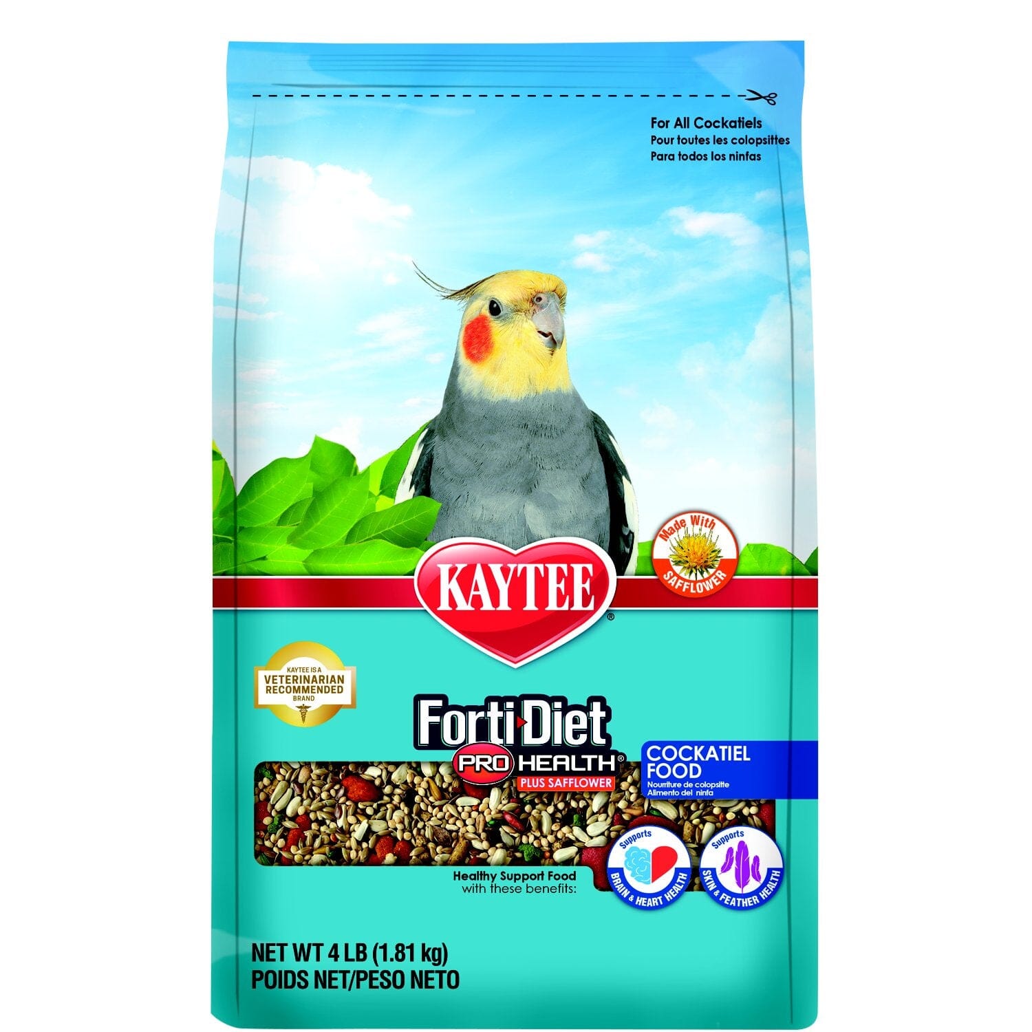 Kaytee Pro Health Cockatiel Food with Safflower - 4 lb