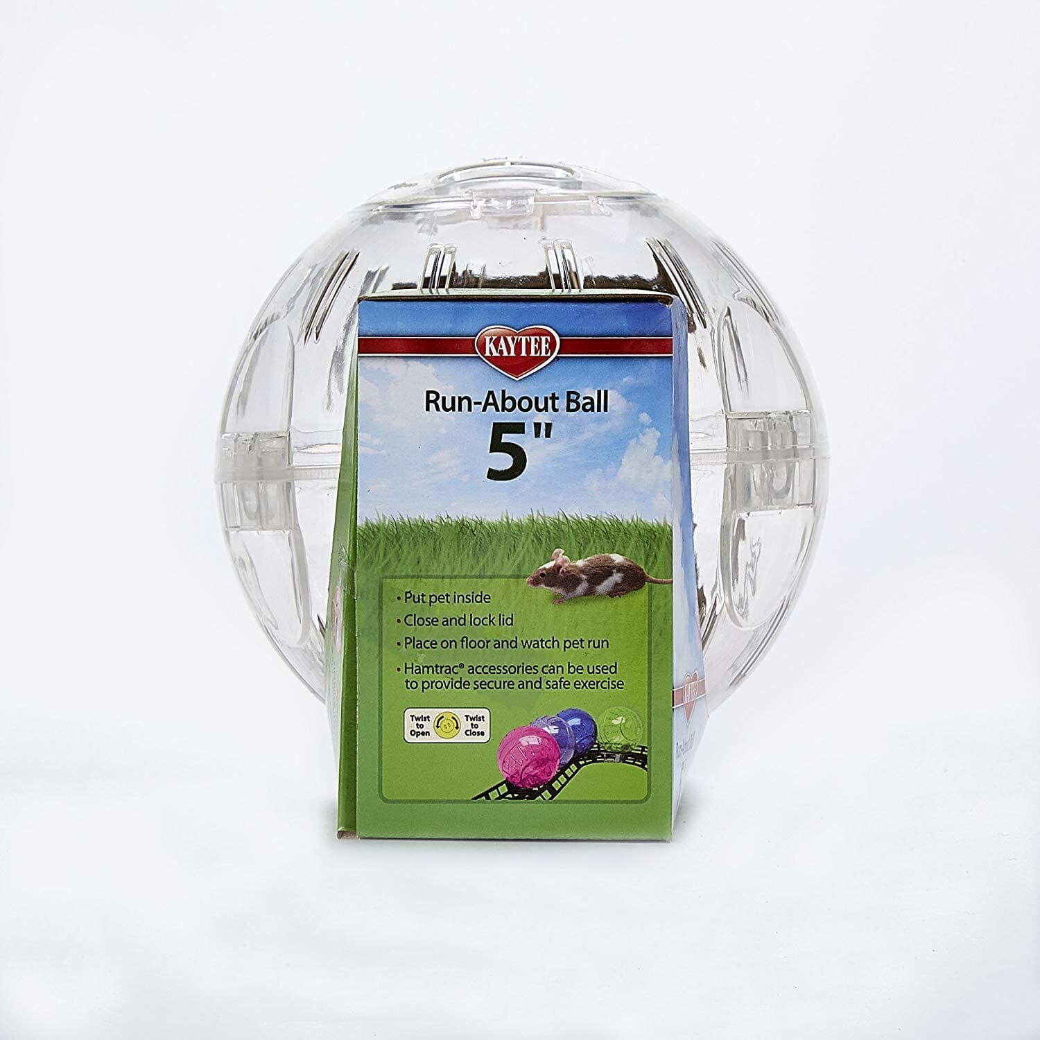 Kaytee Run-About Mini Exercise Ball Clear - 5 in