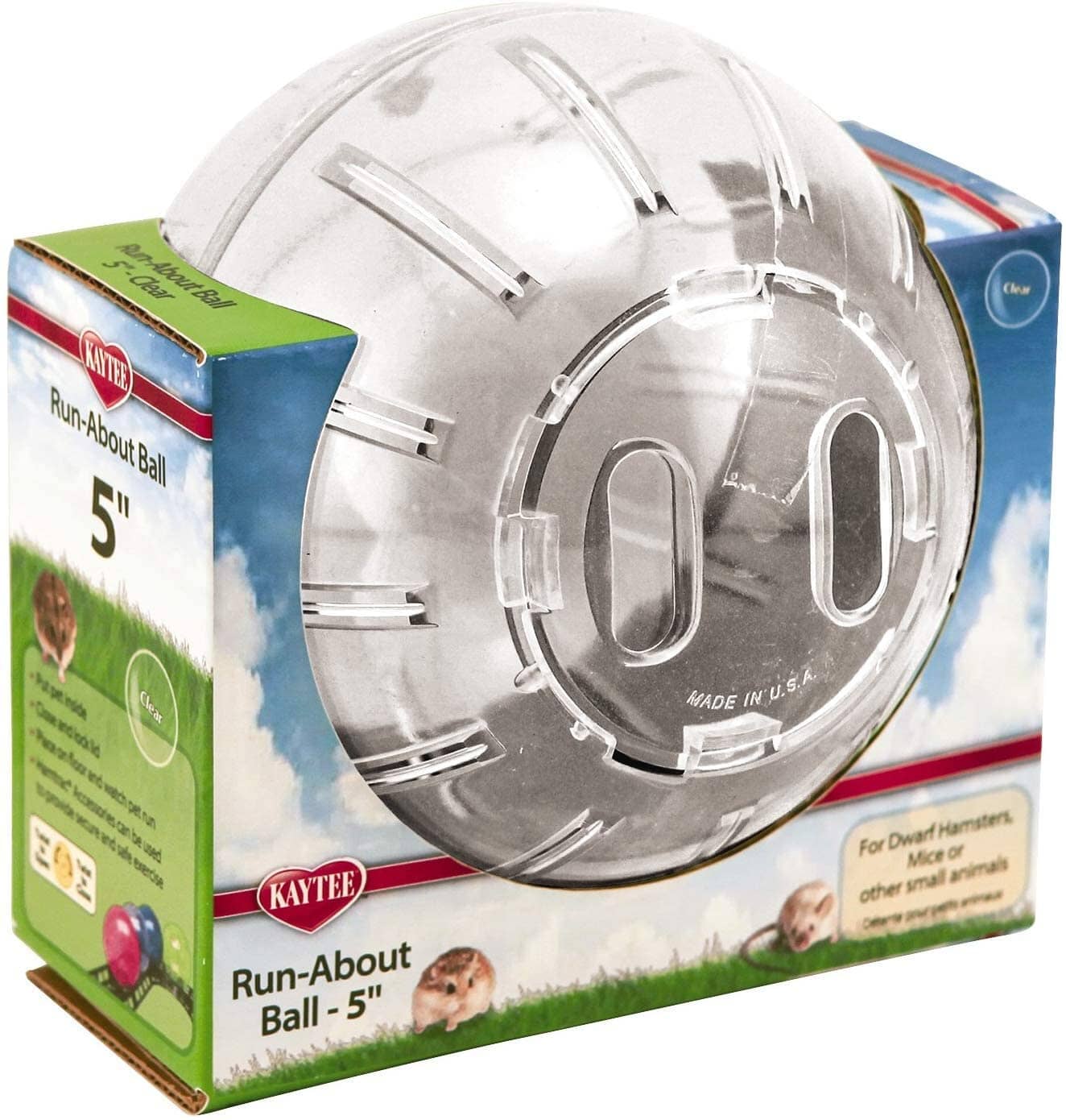 Kaytee Run-About Mini Exercise Ball Clear - 5 in