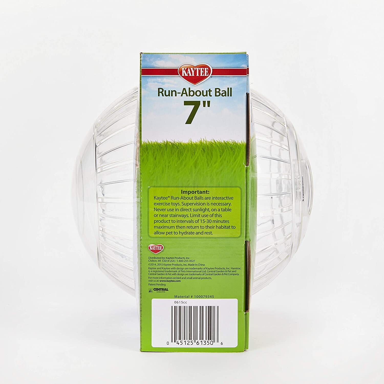 Kaytee Run-About Mini Exercise Ball Clear - 7 in