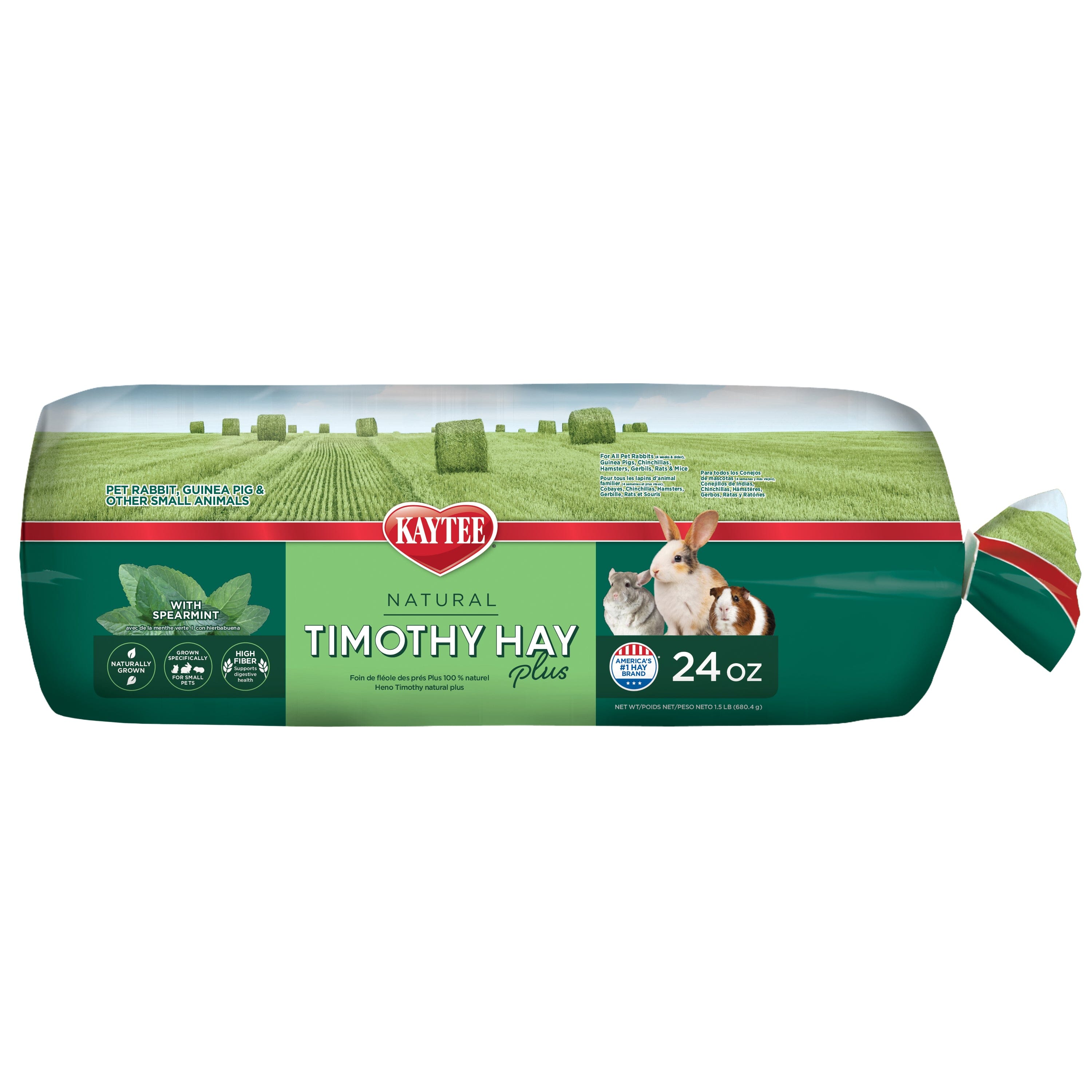 Kaytee Timothy Hay Plus Mint - 24 Oz