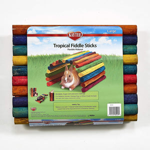 Kaytee Tropical Fiddle Sticks Hideout Assorted - Large