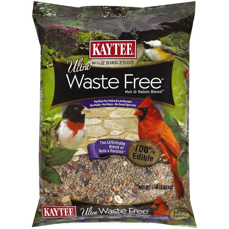 Kaytee Ultra Waste Free Nut & Raisin Blend - 5 lb