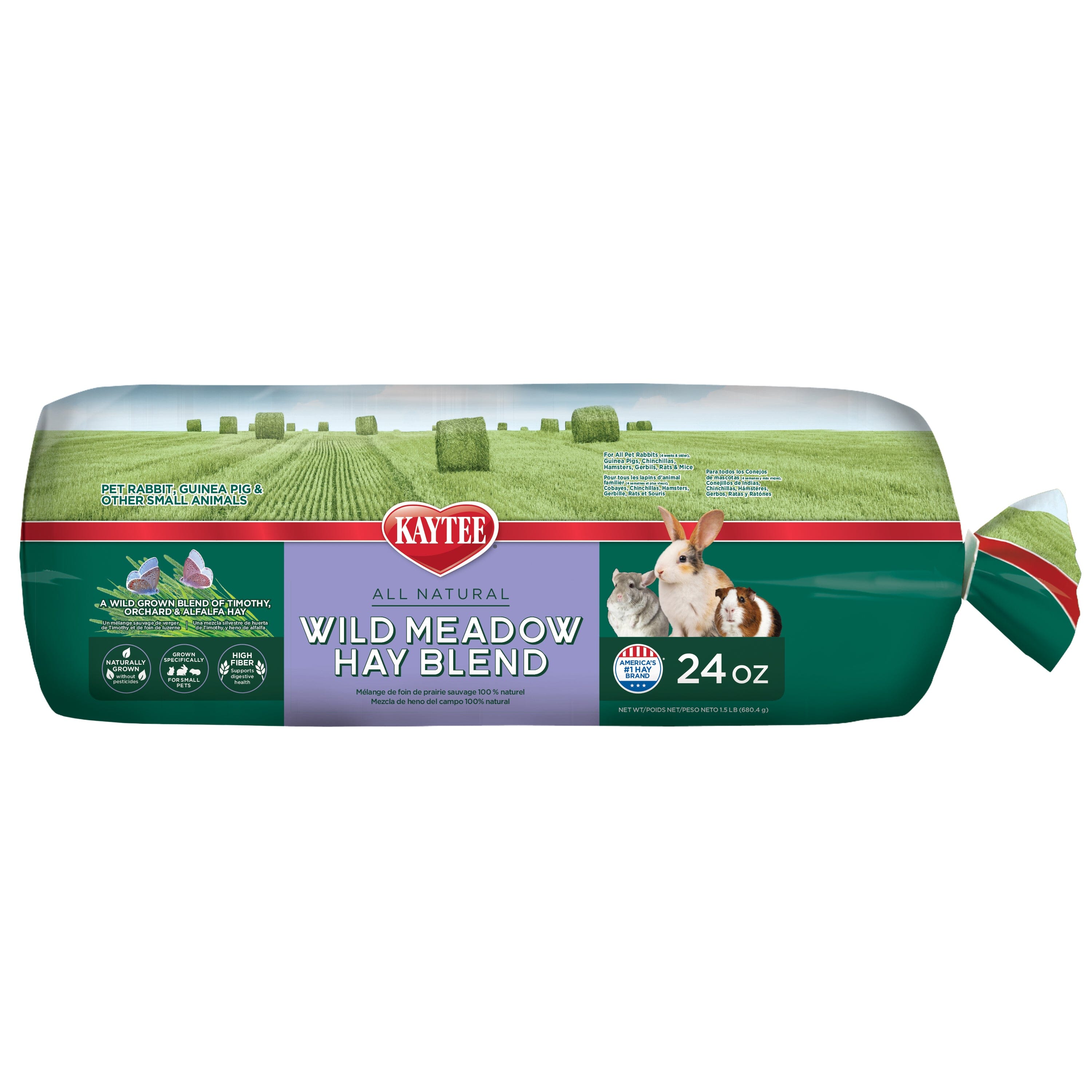 Kaytee Wild Meadow Hay Blend - 24 Oz