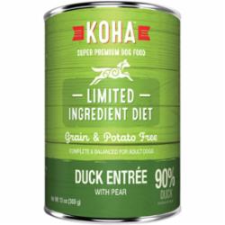 Koha Grain-Free Limited Ingredient Diet 90% Duck Canned Dog Food - 13 Oz - Case of 12