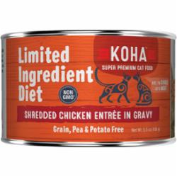 Koha Grain-Free Shredded Chicken Canned Cat Food - 5.5 Oz - Case of 12