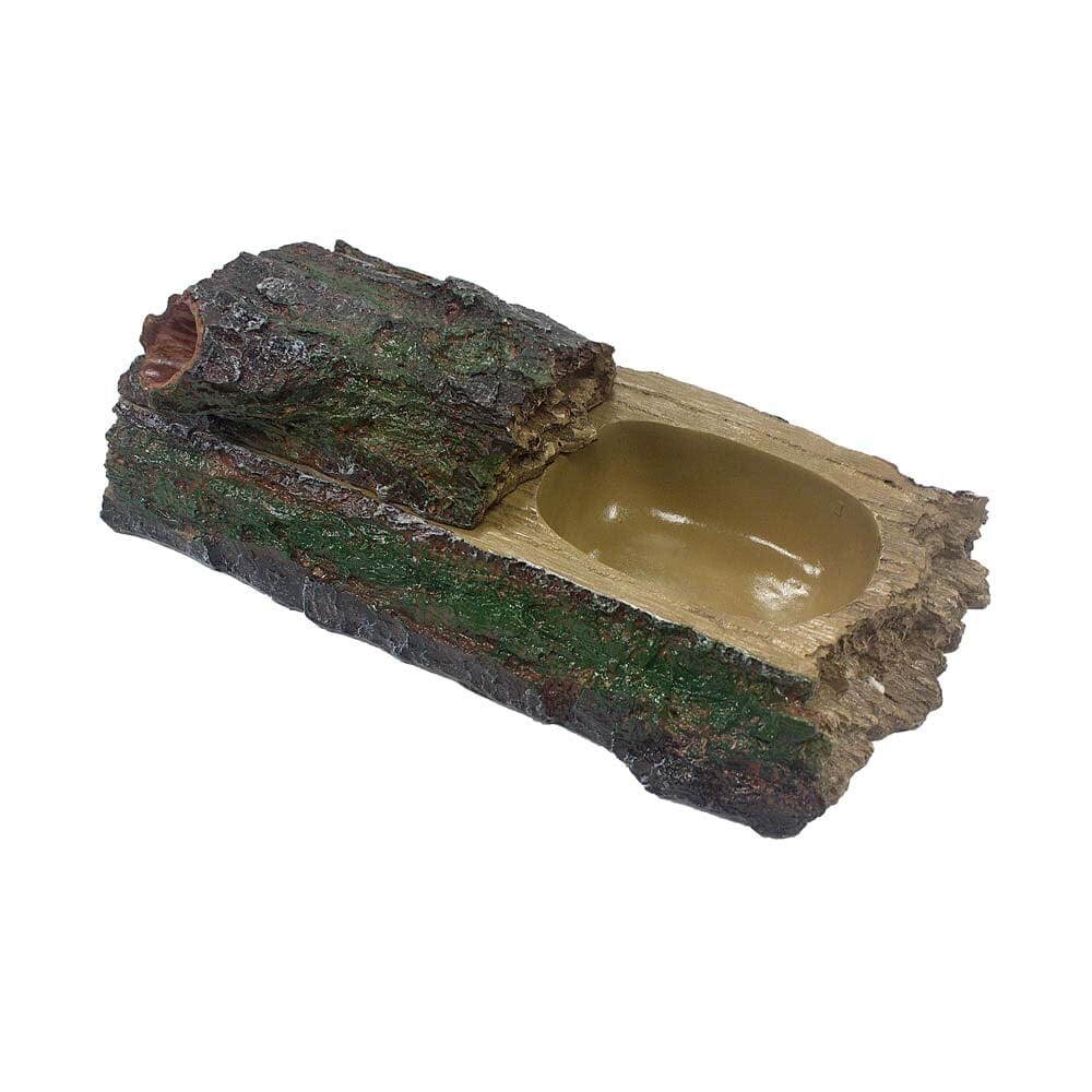 Komodo Forest Dual Feeder Bowl - Brown