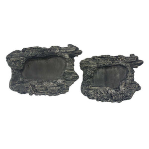 Komodo Habitat Rock Bowl - Black/Tan - Small