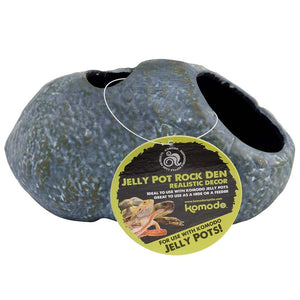 Komodo Jelly Pot Rock Den Terrarium Ornament - Grey - Small
