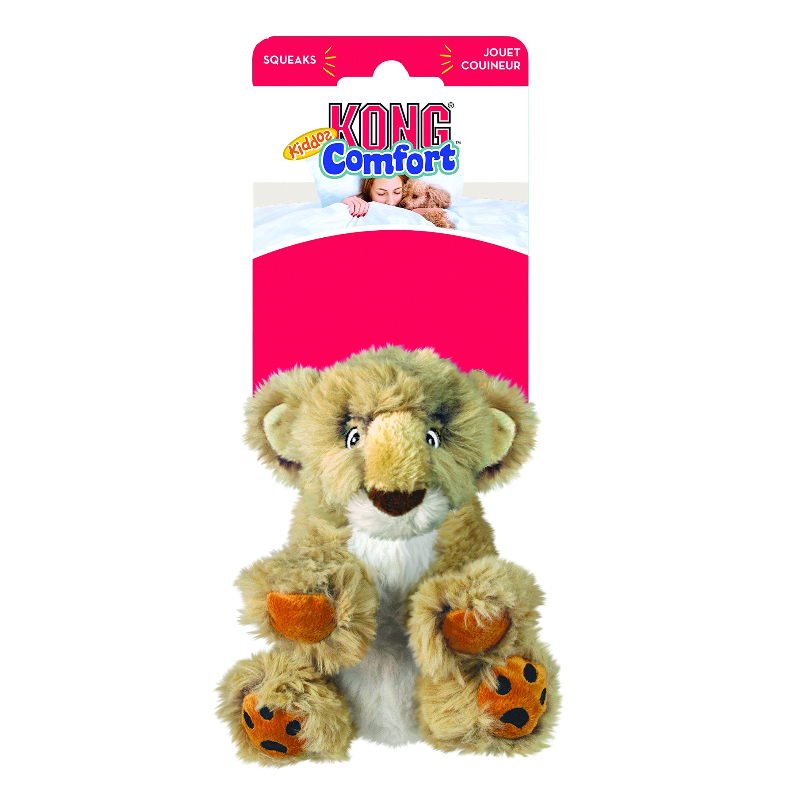 Kong Comfort Kiddos Lion Plush Dog Toy - Extra Small