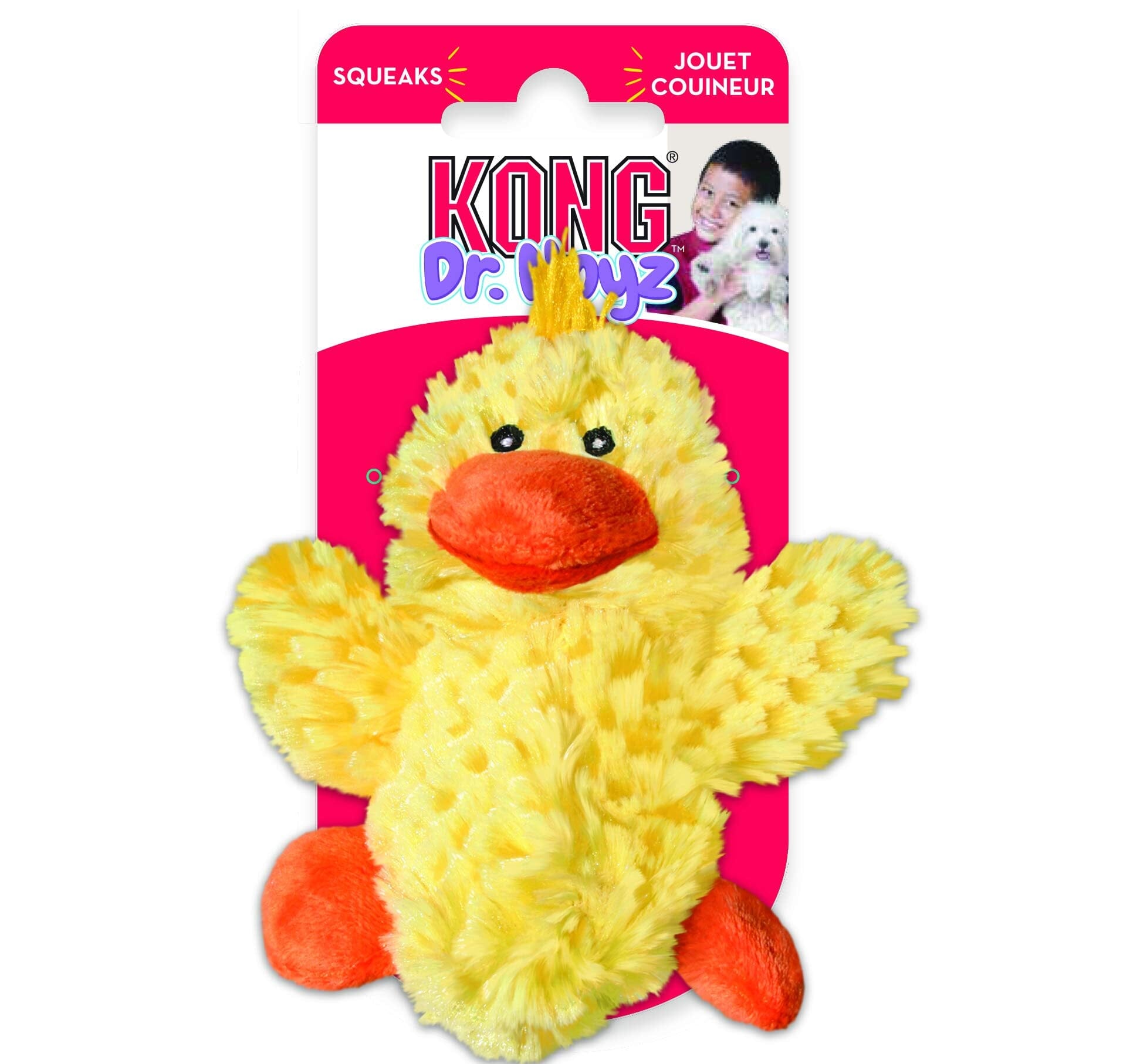 Kong Dr. Noyz Plush Platy Duck Plush Dog Toy - Small