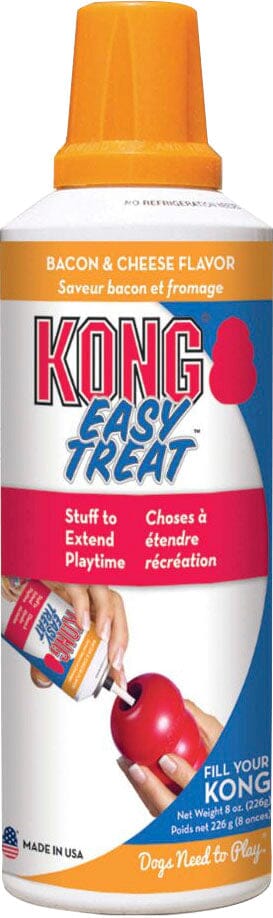 Kong Easy Treat Dog Toy Stuffing Chewy Dog Treats - Bacon/Cheese - 8 Oz