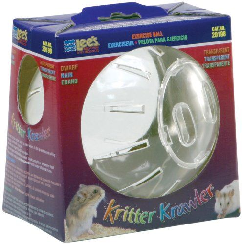Lee's Kritter Krawler Exercise Ball - Transparent - Dwarf