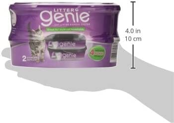 Litter Genie Litter Genie Plus Refill Cat Litter Disposal System - Black - 4 Pack  