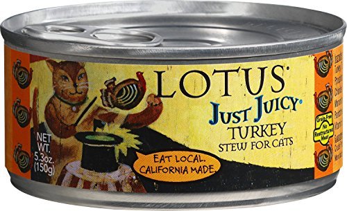Lotus Just Juicy Stew Turkey Canned Cat Food - 5.3 Oz - Case of 24