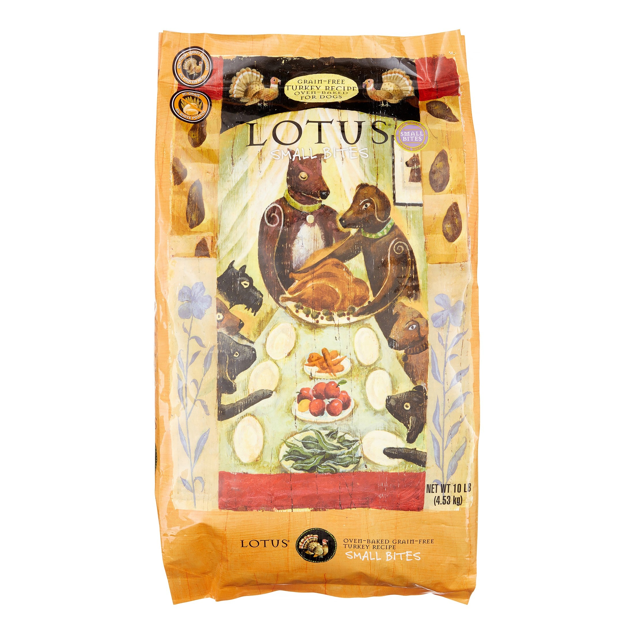 Lotus Small Bites Grain-Free Adult Turkey Dry Dog Food - 10 lbs