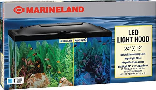 Marineland LED Aquarium Hood Aquarium Black - 24 X 12 In