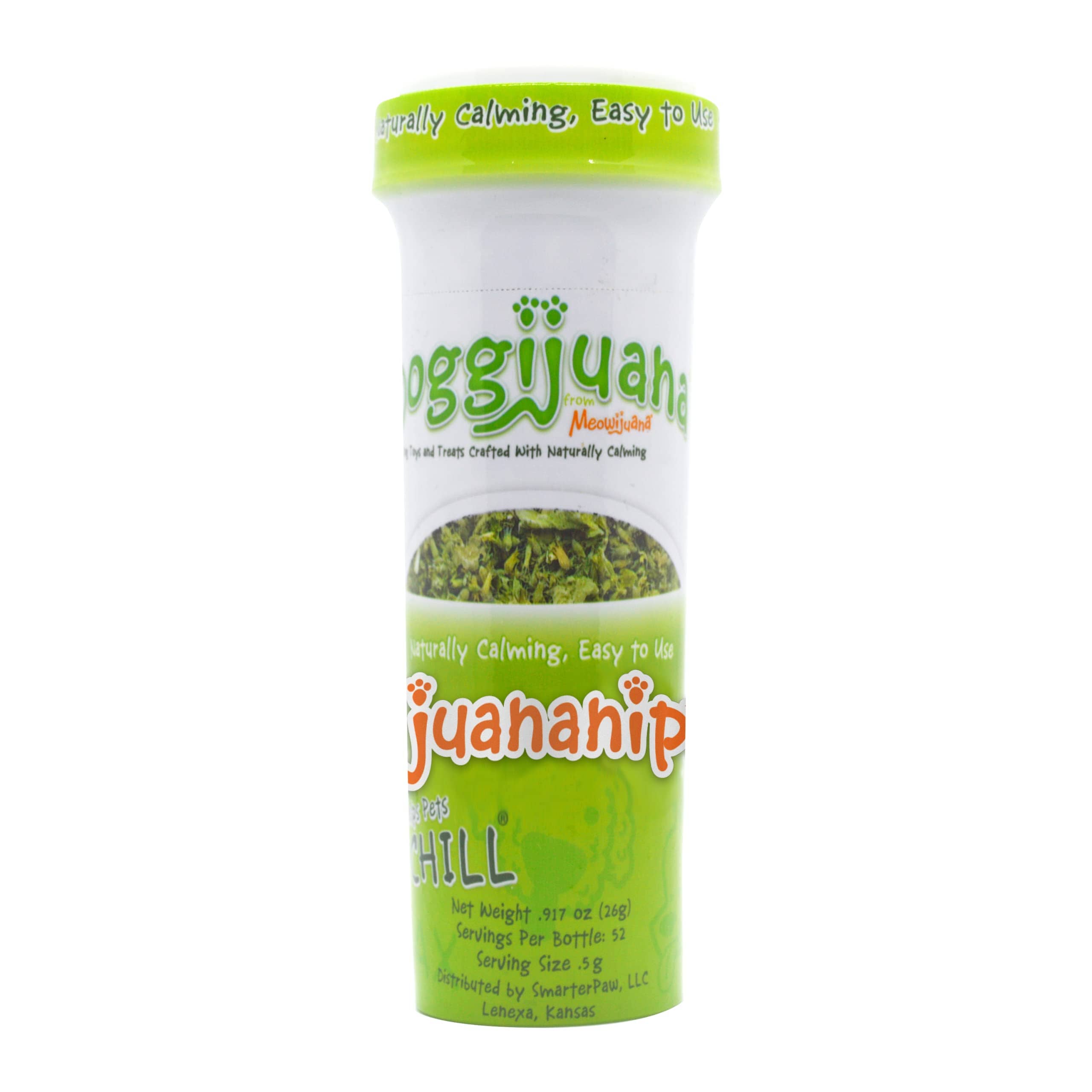 Meowijuana Doggijuana Dogginip Catnip for Dogs Refillable Bottle - 26g
