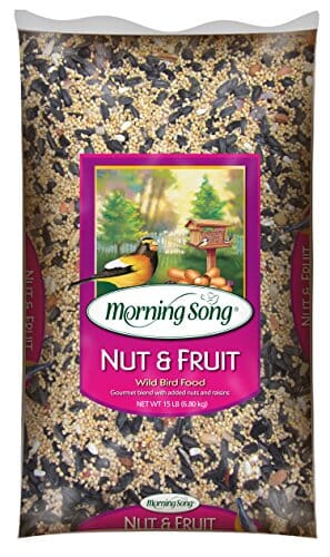 Morning Song Nut & Fruit Wild Bird Food Seed Mix - 15 Lbs - 3 Pack