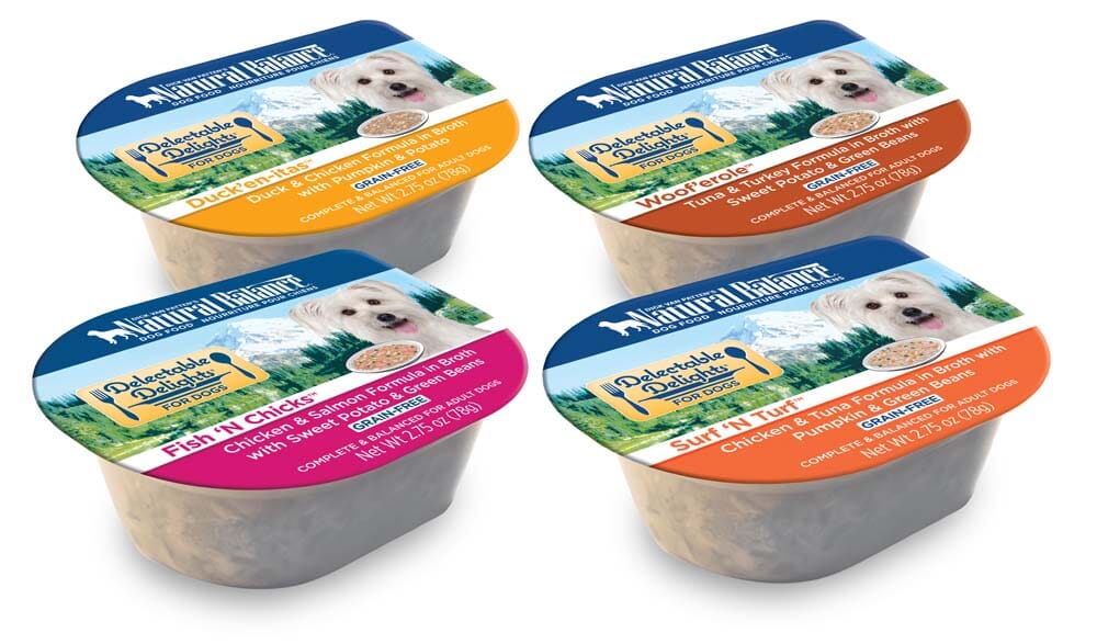 Natural Balance Pet Foods Delectable Delights Grain Free Wet Dog Food Fish 'N Chicks in Broth - 2.75 Oz - Case of 24