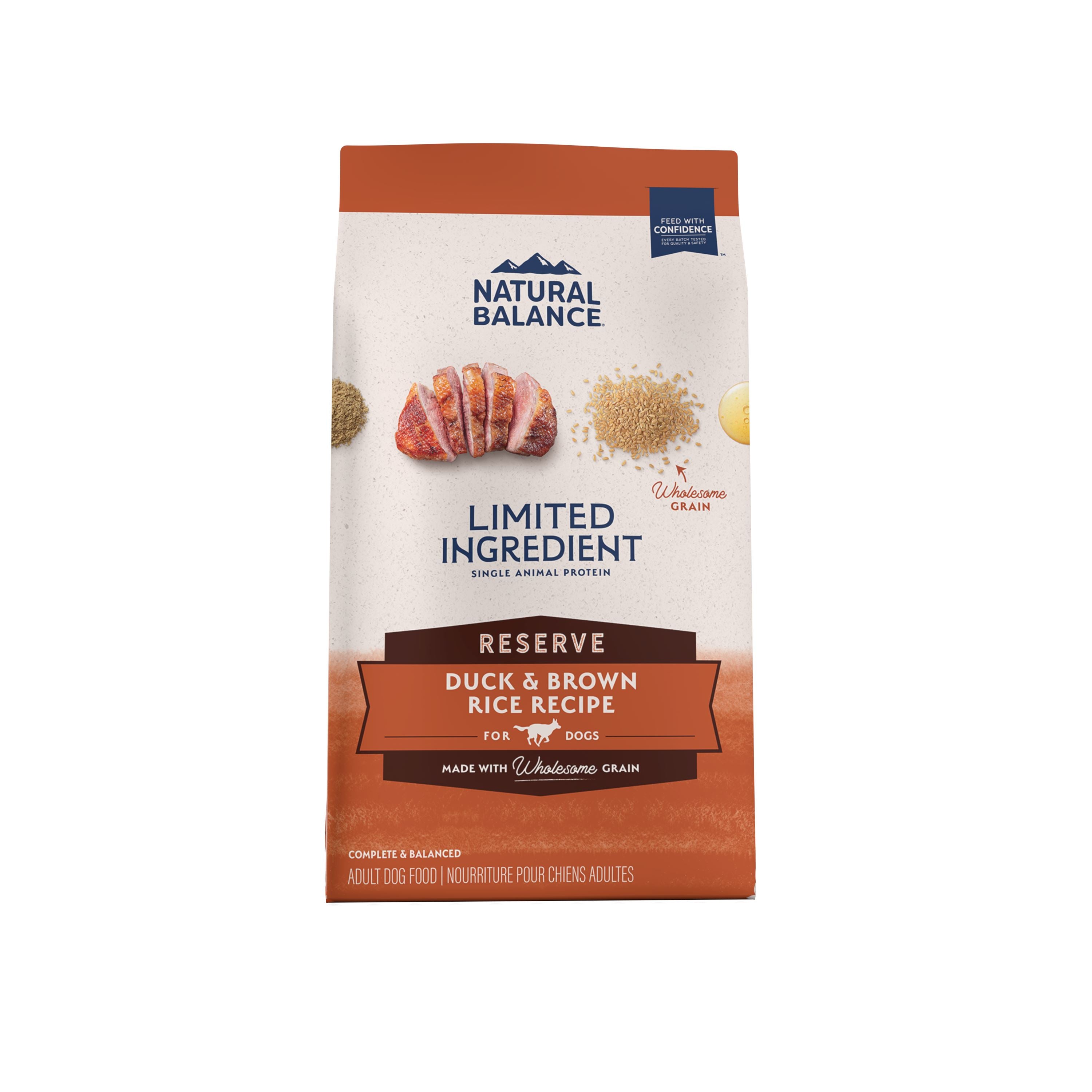 Natural Balance Pet Foods Limited Ingredient Diet Adult Dry Dog Food - Duck & Brown Rice - 12 lb